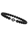 GOOD.designs Perlenarmband (1-tlg), aus Achat-Steinen mit dem Buchstaben S