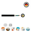 NYY-J 3x1,5mm² RE-SW Kabel Erdkabel Starkstromkabel Erdleitung Meterware Leitung
