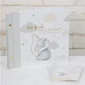 ZENDIX Disney Baby Dumbo Elefant Fotoalbum und Meilensteinkarte im Boxset