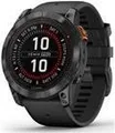 Garmin Fenix 7X Pro - Solar Edition - 51 mm - Slate Gray - Sportuhr mit Band - Silikon - schwarz - Handgelenkgröße: 127-210 mm - Anzeige 3,556 cm (1.4") - 32GB - Bluetooth, Wi-Fi, ANT+ - 96 g (010-02778-01)