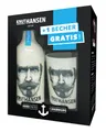 KNUT HANSEN DRY GIN Geschenkpackung | Weltweit ausgezeichnet | 0,5L KNUT HANSEN GIN inklusive 1 GRATIS Keramik-Becher 0,5L