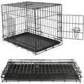 Mucola - Hundetransportbox Falltbar Drahtkäfig Hunde Transportbox Gitterbox Hundekäfig