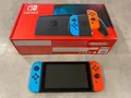 Nintendo Switch 32 GB Konsole Neon-Rot/Neon-Blau (GEREINIGT + GETESTET) SEHR GUT