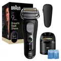BRAUN Series 9 PRO+ 9660cc Elektrorasierer, Pro-SensoAdapt, SmartCare Center, 9660cc Herrenrasierer (Akkubetrieb, 5+1 Scherkopf-Technologie, DirectCut Klinge, ProTrimmer, hautschonende OptiFoil, SkinGuard, titanbeschichtete ProLift-Klinge, Pro-SensoAdapt