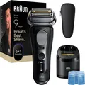 Braun Elektrorasierer Series 9, 9660cc, schwarz, Wet&Dry, 5+1 Präzisionskopf, Trimmer, Etui & Reinigungsstation