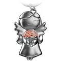 FABACH Schlüsselanhänger Schutzengel "Star" - Glücksengel mit Blumen - Engel Glücksbringer rosa