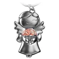 FABACH Schutzengel Schlüsselanhänger Star mit Blumen - Engel Glücksbringer Schlüsselanhänger Liebe - Abschiedsgeschenk Kollegin Schutzengel Glücksbringer - Abschied Geschenk Kollegen