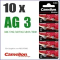 ✅ 10 Batterien AG3 für u.a. Swatch Uhren. AG 3 = LR41/392/LR736/SR41W. Camelion