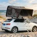Hardcase Autodachzelt Grau 3-4 Personen mit Baumwolleinlage zur Wärmeisolierung, 160x210x120cm Dachzelt