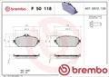 Brembo P50118 Bremsbelagsatz für Scheibenbremse Bremsbelagsatz