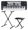 McGrey Home-Keyboard BK-5410 - Einsteiger-Keyboard mit 54 Tasten ideal für Kinder (Spar-Set, 2-St., inkl. Mikrofon, Keyboardständer & Bank), mit Guide Funktion: One Key / Ensemble