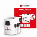 SKROSS Reiseadapter Pro, anpassbarer Adapterstecker für Reisen nach UK, Australien, China oder die USA, kompakter & sicherer Universaladapter