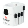 SKROSS Weltreiseadapter PRO Grounded 3 polig Geerdet Schuko Stecker 2500 Watt