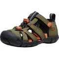 Keen Kinder Seacamp II CNX Sandale - 24 - dark olive/gold flame