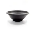 WIBO Kunststofftechnik GmbH Pflanzschale Blumentopf modern für Haus Garten Balkon Terrasse anthrazit grau (1 St), 20cm Durchmesser, inkl. Bodenlöcher grau