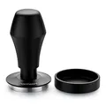 Normcore V4 federbelasteter Kaffeestampfer mit 6,8 kg/11,4 kg/13,6 kg Ersatzfedern, eloxiertem Aluminiumgriff und -ständer und flachem Edelstahlsockel, 53,3 mm