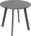 Dehner Kaffeetisch Lian, ca. Ø 50 cm, Höhe ca. 45 cm, Stahl, pulverbeschichtet, grau