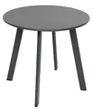 Dehner Kaffeetisch Lian, ca. Ø 50 cm, Höhe ca. 45 cm, Stahl, pulverbeschichtet, grau
