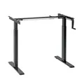 Höhenverstellbarer Schreibtisch manuell Tischgestell 1000–1600mm schwarz