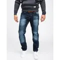 Rock Creek Straight-Jeans Herren Jeans Stonewashed Blau RC-2091 blau W29 L32