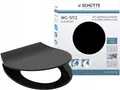 Schütte Slim Black Toilettensitz, schwarz, Duroplast