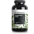 natural elements Premium Magnesiumcitrat – 365 Kapseln – 2320mg davon 360mg Magnesium/Tagesdosis