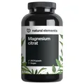 natural elements Premium Magnesiumcitrat – 365 Kapseln – 2320mg davon 360mg Magnesium/Tagesdosis