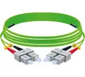 ExertisConnect Exertis Connect LWL Patchkabel HD, 50/125 µm, OM5-Faser, SC Duplex Stecker/Stecker, UPC, lindgrün, 2,0 m 392902