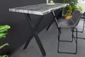 riess-ambiente Bartisch WILD 120cm grau/schwarz - Wildeichen-Design, X-Gestell, 4cm Baumkante (Einzelartikel, 1-St), Metall-Gestell & Industrial-Design - ideale Größe für Deine Küche