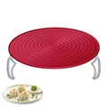 Westmark Teller-Etagère, Zusammenfaltbar, Mikrowellengeeignet, Kunststoff, Rot/Weiß, 22492270