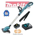 MAKITA DUR181Z 18V Akku Rasentrimmer + Akku BL1850B + DC18RC + 30m Ersatzfaden