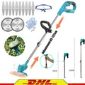 Für Makita 18V Akku Rasentrimmer Freischneider Elektro Trimmer Motorsense 1400W