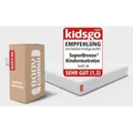 Kindermatratze SuperBreeze® Babymatratze, bett1.de, 10.5 cm hoch, Liegefläche bei 60 °C waschbar, HyBreeze® Funktionsbezug 70 cm x 140 cm x 10.5 cm