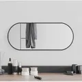 Wandspiegel Schwarz 60x25 Cm Oval Vidaxl