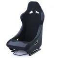 Sportsitz Vollschalensitz Schalensitz Race 1 Stoff Schwarz mit Laufschienen