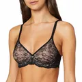 Triumph Damen Minimizer-BH Amourette Charm W02, mit Bügel, ohne Polsterung, Verstellbare Träger, 80D, Schwarz
