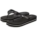 Venice Beach Sandale, Badeschuh, Badelatsche, Flip Flop, Badeschlappe, Pantolette Badezehentrenner Zehentrenner mit wasserabweisender und leichter Sohle VEGAN schwarz 39