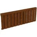 SKANHOLZ Brüstung, B x H: 220 x 84 cm, Holz, Farbe: nussbaum