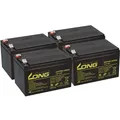 Akku Kompatibel E-Roller E-Scooter Quad E Bike Elektro Scooter U.a MZ Charly 4X 12V 15Ah AGM Blei Accu Wie 12Ah 14Ah - Langlebig - Wartungsfrei
