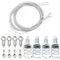 LYSEL® Dämmplatte Abhängeset mit Drahtspirale für Akustikelement aus Schaumstoff, (1-St) grau
