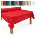DecoHomeTextil Heimtextilmanufaktur Tischdecke Rolle Vliesstoff Tischläufer Vlies wasserabweisend rot 100 cm x 2500 cm