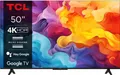 TCL 50V6B 50 Zoll, 4K Ultra HD, HDR TV, Smart TV unterstützt von Google TV (Dolby Audio, Motion Clarity, Sprachsteuerung, Kompatibel mit Google Assistant, Chromecast eingebaut [] (50V6B)