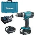 18v Lxt Schlagbohrmaschine (2x3.0 Ah) Im Koffer Makita Dhp453rfe