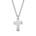 s.Oliver Kette mit Anhänger für Herren, Halsschmuck, Kreuz, Kommt in Schmuck Geschenk Box