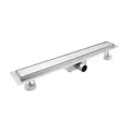 Duschrinne 110 cm, Befliesbar Duschrinne extra flach, Edelstahl Bodenablauf K...