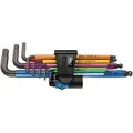 Wera Schraubendreher Wera Winkelschlüssel-Satz 950 SPKL/9SM N HF schwarz