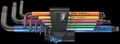 Wera 05022210001 950/9 Hex-Plus Multicolour HF 1 Winkelschlüsselsatz, metrisch, BlackLaser, mit Haltefunktion, 9-teilig