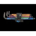 Wera Winkelschlüsselsatz 05022210001 950/9 Hex-Plus Multicolour HF1, metrisch, BlackLaser, mit Haltefunktion, 9-teilig
