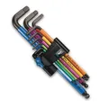 WERA Winkelschlüsselsatz metrisch, BlackLaser, 950 SPKL/9 SM HF Multicolour