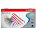 STABILO CarbOthello - Farbstift - kreidepastellfarben - gemischte Farben - 4.4 mm (Packung mit 12)